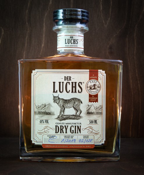 Der Luchs Dry Gin Fass Edition 44,4%vol. 50 cl