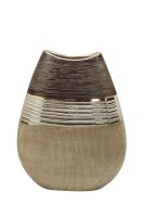 Keramik flache Vase "Bradora"