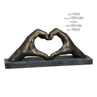 Skulptur"Herz aus Händen"