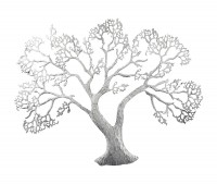 Bild Metall Wandrelief "Baum"