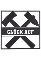 Metall Wandrelief "Glück Auf"